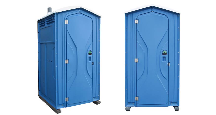 Long-term porta potty units on site in Berlin, New Hampshire
